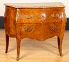 French marble top bureau, early 20th c.