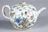 French faience teapot, 19th c., 5 1/2" h.