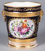 Hand painted porcelain wine cooler, 19th c.