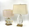 Two Decorative Crafts Table Lamps