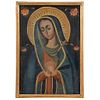 Virgen Dolorosa. México, SXIX. Óleo sobre tela. 60 x 41.5 cm