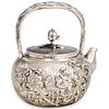 Japanese Meiji Silver Teapot