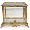 Antique French Bronze & Glass Tantalus Box