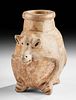 Maya Pottery Poison Jar - Monkey Form