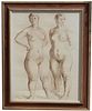 Francisco Zuniga (1912 - 1998) "Standing Nudes"