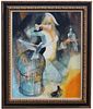 Signed 20th C. French "L'Envol" Painting