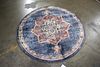 POWER-LOOMED PERSIAN STYLE ROUND RUG