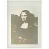 ANDY WARHOL, Mona Lisa #3 - Metallic on Vellum, Con sello en la parte posterior, Serigrafía 103 / 2500, 86 x 75 cm, Con certificado | ANDY WARHOL, Mon