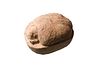 Ancient Egyptian Limestone Heart Scarab ca. 730-30 B.C. Size 2-1/8”L. x 1-5/8”W. Large carved limestone heart scarab, having incised simple linear win