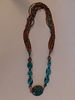 NAVAJO SILVER & TURQUOISE NECKLACE