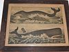 ANTIQUE FRENCH WHALING PRINT 