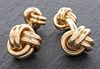 Tiffany & Co 14K Yellow Gold Double Knot Cufflinks