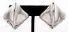 Tiffany & Co. Silver Modern Domed Square Earrings