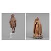 Spanish Colonial, Two Small Saint Figures, 19th Century