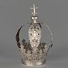 Spanish Colonial, Mexico, Sterling Silver Crown, 19th Century