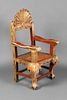 Spanish Colonial, Mexico, Processional Chair, Early 18th Century