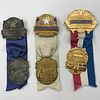 Group of 14 1950-1964 Democratic Convention Delegate and Other Ribbons Pins