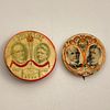 2 Antique 1912 Eugene Debs Socialist Party Buttons