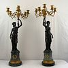 Pair French Empire Style Candelabra