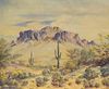 B.N. Page or Pace, Desert Western Landscape