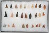Collection of Prehistoric Bird Point Arrowheads