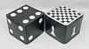 Pair of Decorative Oversized Dice Form Tables