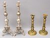 Lot of 2 Pairs of Empire Style Candlesticks