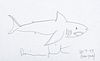 DAMIEN HIRST (Bristol, United Kingdom, 1965).
"Shark," New York, 20.07.2007.
Ink on paper.
