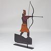 American Sheet Metal and Cast Iron Native American Weathervane