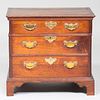 Chippendale Mahogany Cellarette in the form of a Miniature Chest, New England