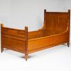 Fine Pair of Aesthetic Movement Inlaid Bird's Eye Maple Single Beds, Herter Brothers
