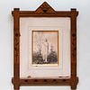 Aesthetic Movement Inlaid Oak Frame, Possibly Herter Brothers
