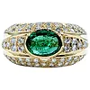Fabulous Emerald & Diamond Cocktail Ring