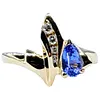 Stylish Tanzanite & Diamond Fashion Ring