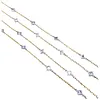 2.50ctw Princess Cut Diamond Station Necklace - 36 Inches