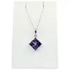 Vibrant Amethyst & Diamond Pendant Necklace