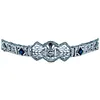 Art Deco Platinum Sapphire & Diamond Bracelet