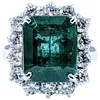 Superb Emerald & Diamond Cocktail Ring