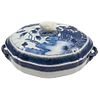 SOPERA CHINA, PRINCIPIOS DEL SIGLO XX Elaborada en porcelana pinyin de color blanco, decorada con pigmento azul de óxido de cobalto | TUREEN, EARLY 20