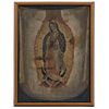 VIRGEN DE GUADALUPE MÉXICO, SIGLO XIX Óleo sobre tela Detalles de conservación 52.5 x 39 cm | VIRGEN DE GUADALUPE MEXICO, 19TH CENTURY Oil on canvas C