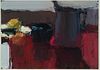 Stuart Shils - "Still Life with Red Table and Dark Shapes" 1995