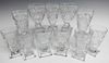 11 Pressed Glass Goblets