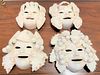 4 Seasons Masks Italian Pottery