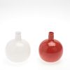 (2) Diminutive Orrefors glass expo vases