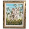 Gustavo Novoa (Chile) Elephant Acrylic Painting