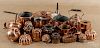 Large group of miscellaneous copper kitchen ware