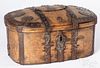 Scandinavian pine lock box, 19th c.