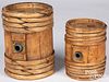 Two Scandinavian wood staved kegs, 19th c.