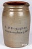 West Virginia stoneware jar, 19th c.