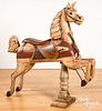 Contemporary carved and painted carousel horse